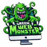 Green Web Monster Logo