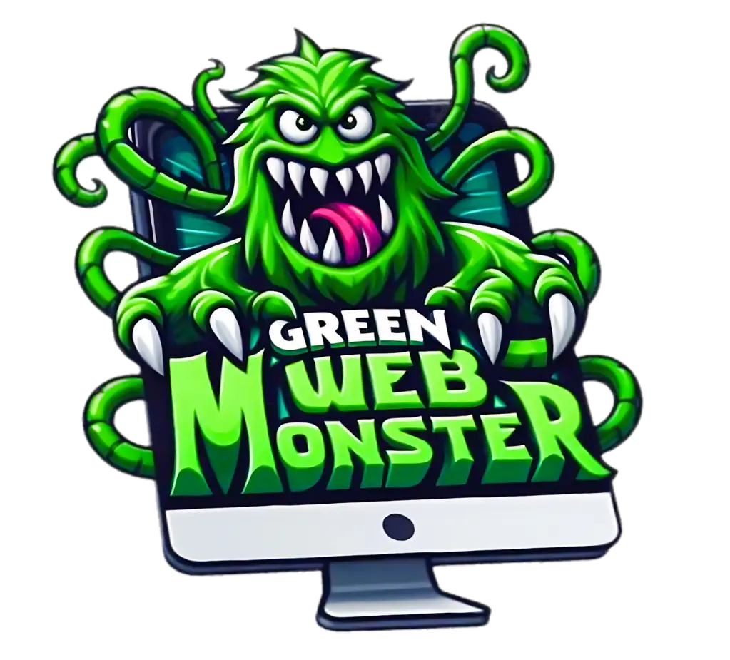 Green Web Monster Logo