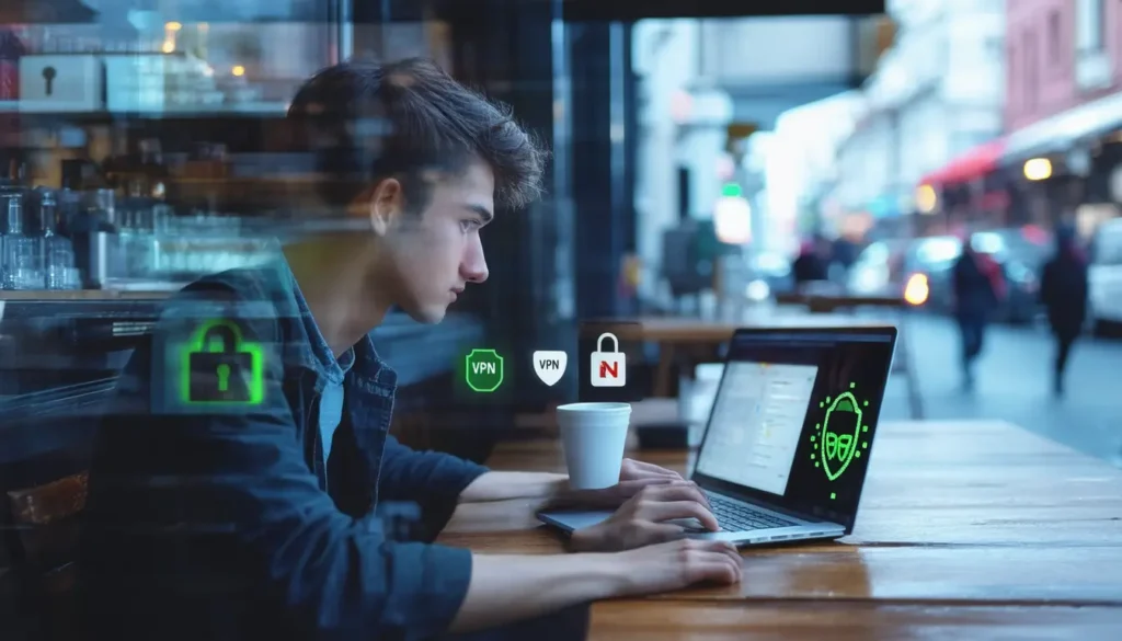 Cybersecurity green web monser