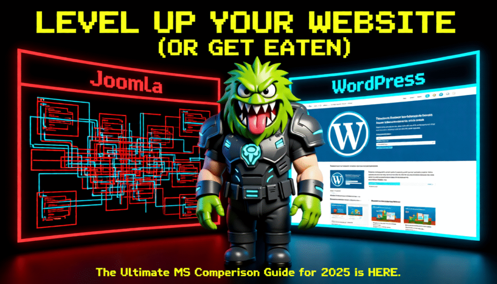 WordPress vs Joomla bygreen web monster