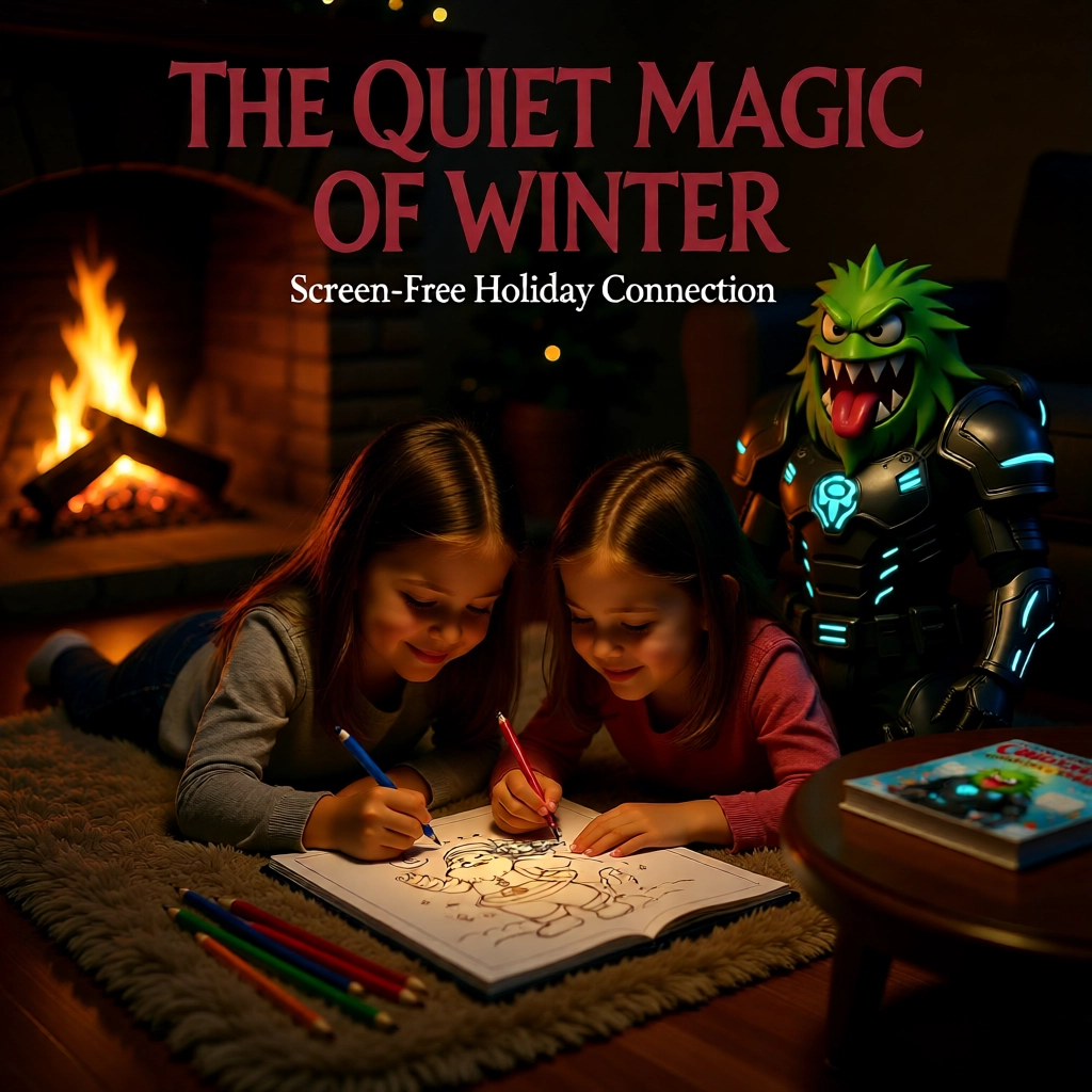 Christmas Coloring Pages for Kids: Festive Activity Book (Green Web Monster) - Image 4