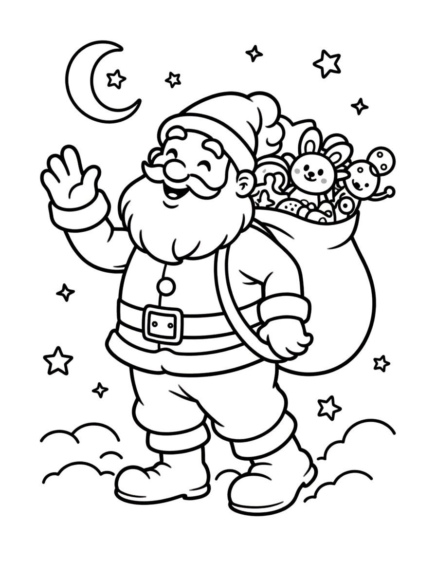 Christmas Coloring Pages for Kids: Festive Activity Book (Green Web Monster) - Image 8
